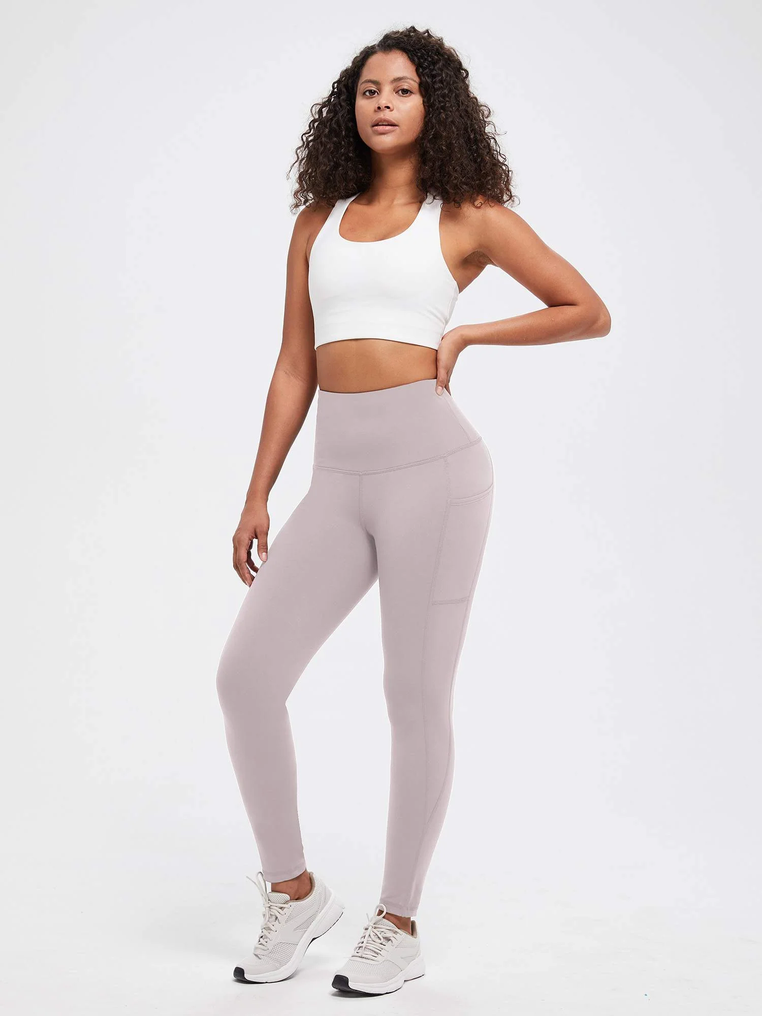 Yoga Brushed Fleece High Waisted Leggings - Image 50