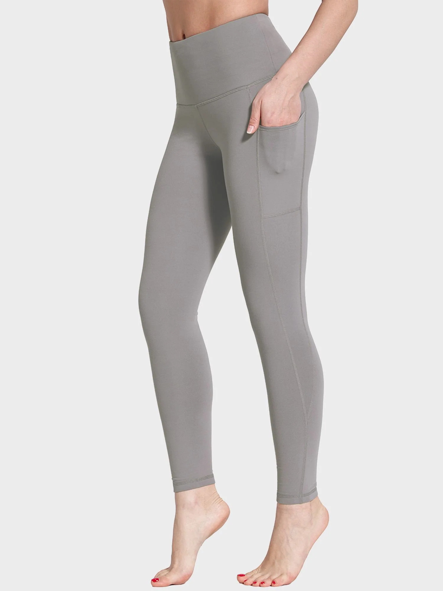 Yoga Brushed Fleece High Waisted Leggings - Image 56