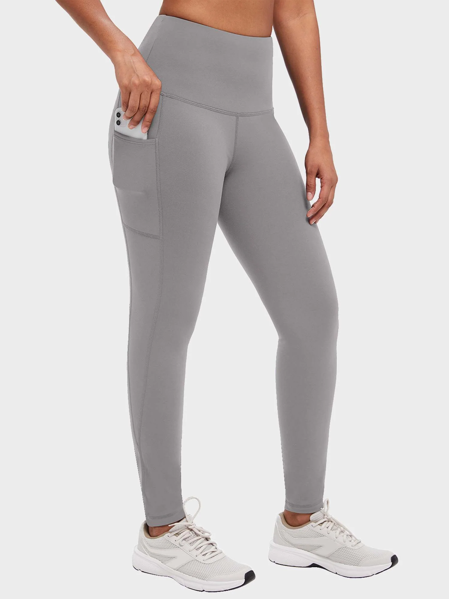 Yoga Brushed Fleece High Waisted Leggings - Image 57